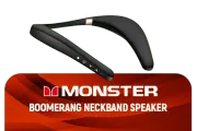Monster Boomerang Neckband Bluetooth Speaker - Black - Best Deal - South Africa - image 1